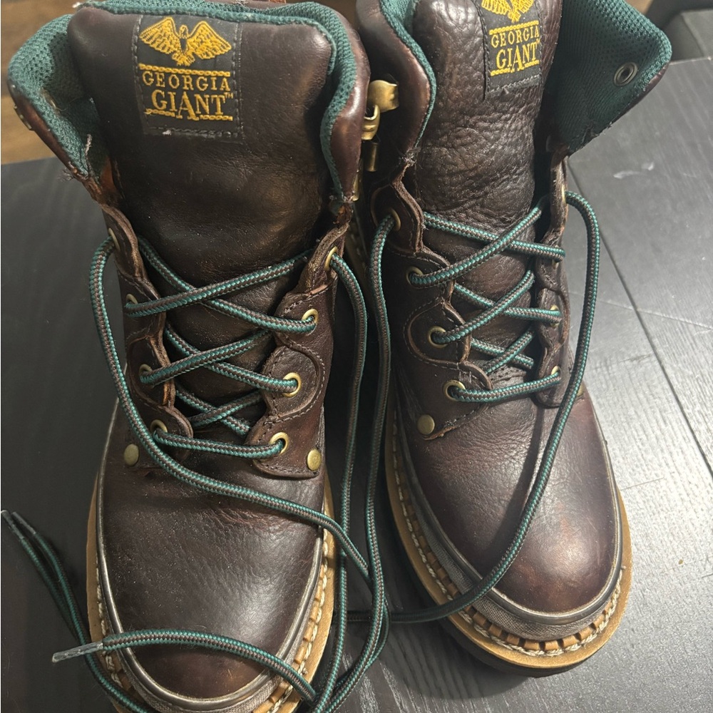 Georgia Boot Women's Soggy brown Waterproof Steel Toe Boots